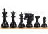 Piezas de ajedrez ELVIS KNIGHT ÉBANO 4